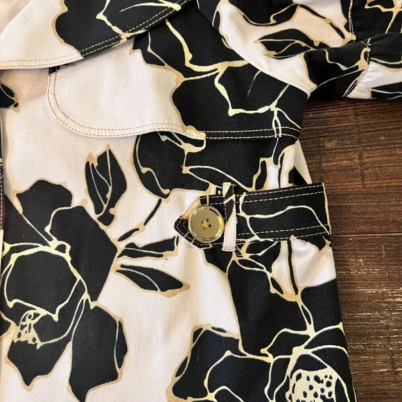 Cache Vintage Cropped Floral Jacket Statement Balloon Sleeve Size Large - Picture 6 of 14